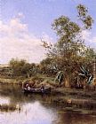 Emilio Sanchez-perrier Famous Paintings - The Boating Party